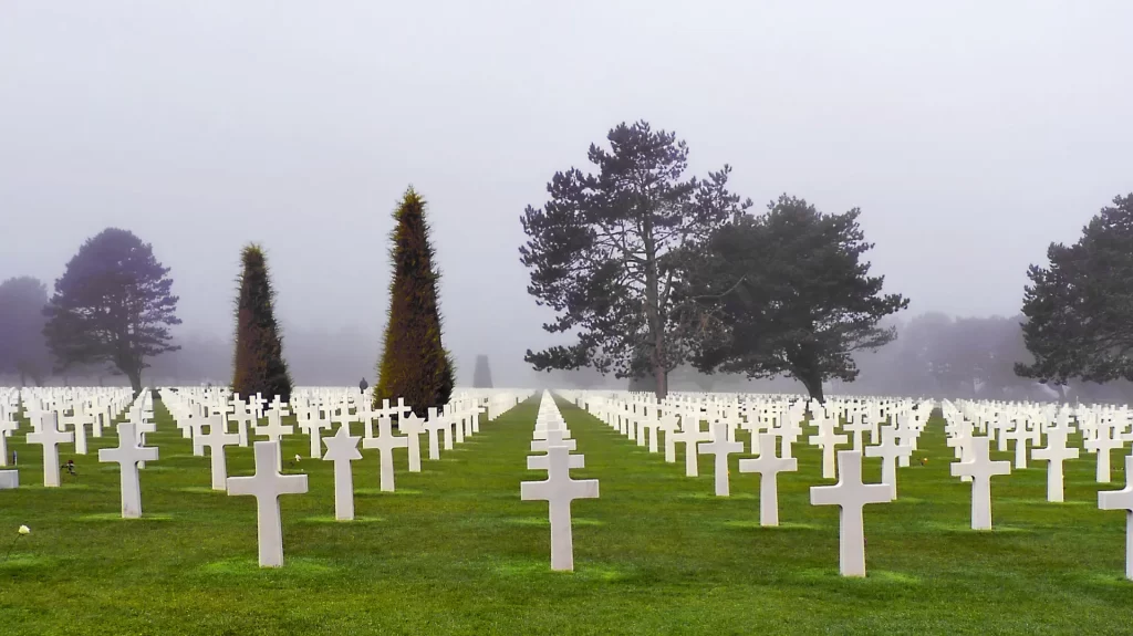 Le cimetière américain d'Omaha Beach à Colleville-sur-Mer