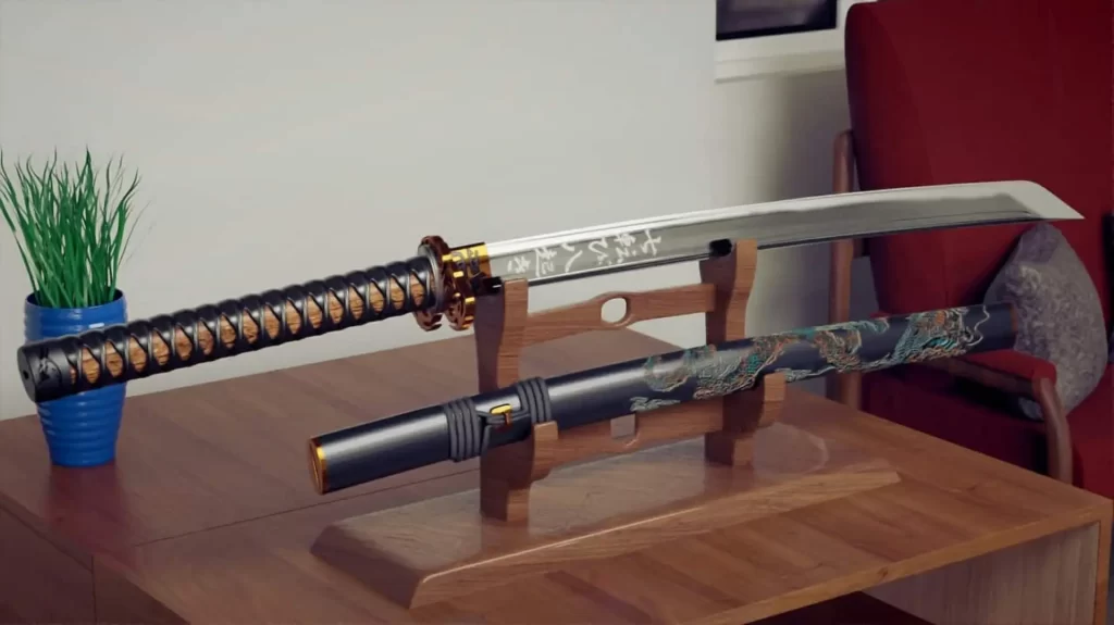 Le katana, sabre long
