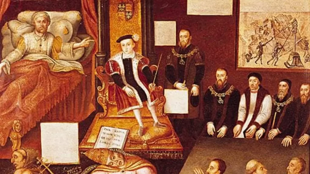 Les Tudors Edouard VI et son père