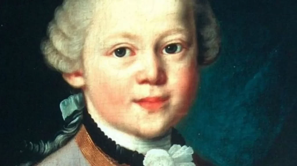 Portrait de Mozart enfant