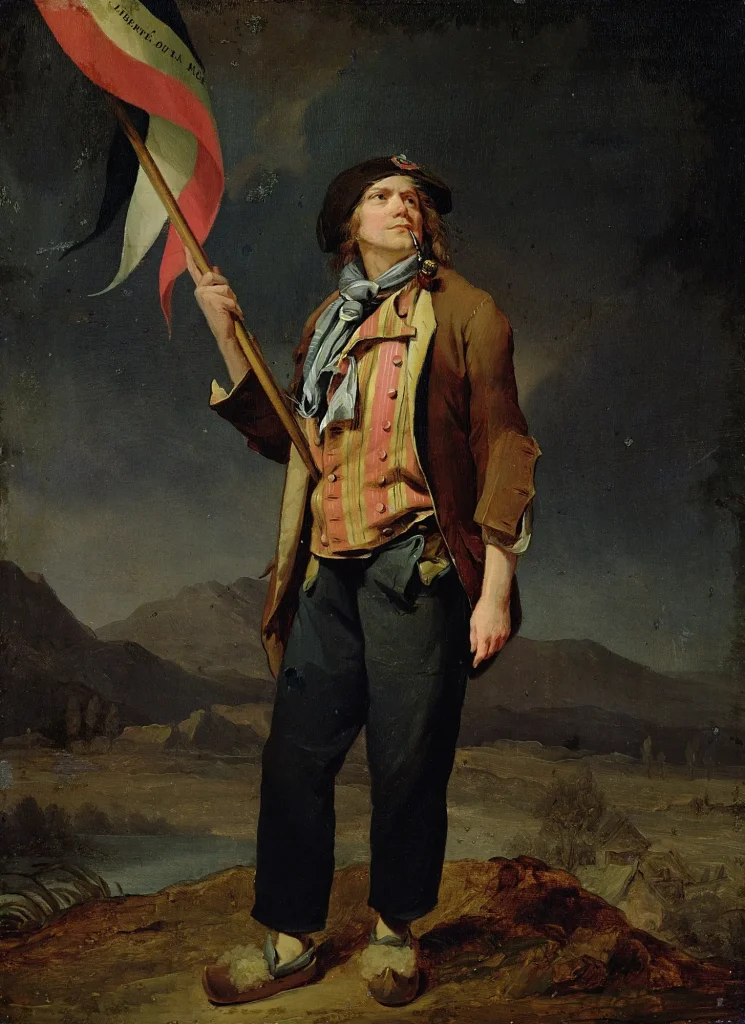 Portrait du chanteur Simon Chenard en costume de sans-culotte (1792) par Louis-Léopold Boilly